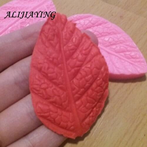 2Pcs/set Leaf petal Silicone Mould For Cake Decoration Molds Leaves Fondant 3D Silicone Mold Gum Paste tools D0311