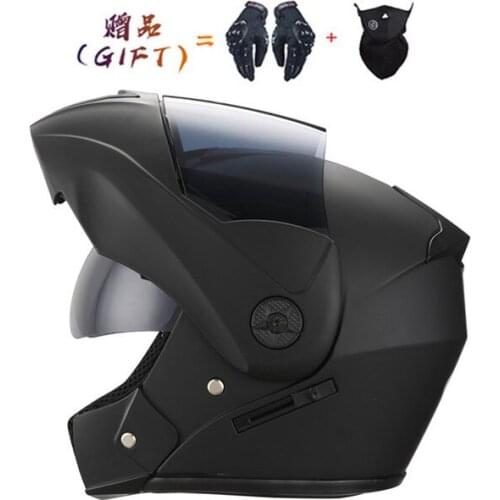 Racing Motorbike Flip up Motorcycle Helmets Men Women Dual Visor Double Lens HELMET Motor Cycling Moto Bike Helmets motocross