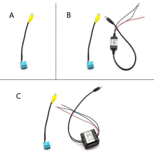 Car RCA Rear View Camera Plus Timer Relay Delay Filter for 5 Inch MIB Conversion Cable Adapter Replacement Accessories