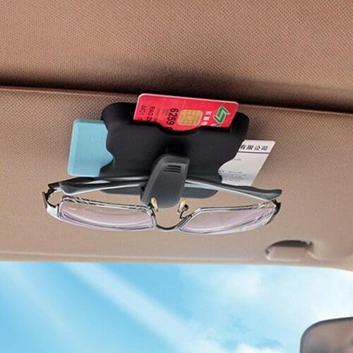 Car Sun Visor Clip Sunglasses Holder IC Card Clip For Ford C S Max Edge Escape Fiesta Mk6 Mk7 Mk8 Ranger Transit
