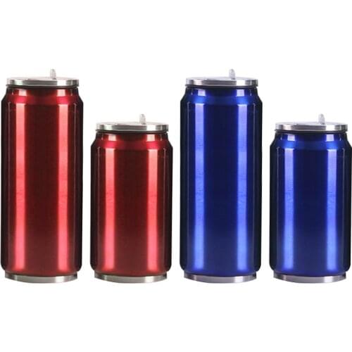 Stainless Steel Cans Suction Cups Sports Cola Cans ChildrenS Suction Cups Water Can Water Cooler Bottle 300/500ML