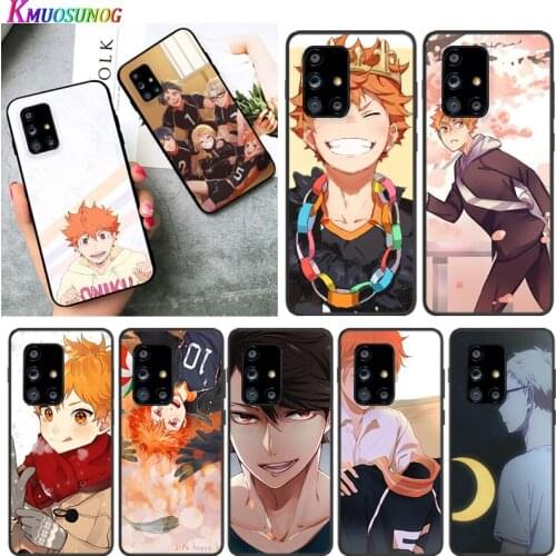 Anime Volleyball for Samsung A72 A52 A32 A02S A12 A42 A51 A91 A81 A71 A51 A41 A31 A21S A11 A01 4G 5G UW Black Phone Case