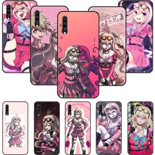 Phone Case For Samsung Galaxy A 50 51 71 70 7 5 10 20 30 40 41 21 S E Black Cover Bumper Art Back Cartoon Danganronpa Miu Iruma