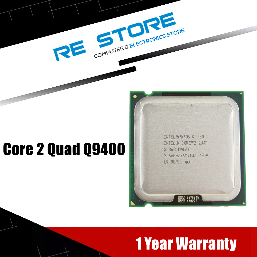 Used Intel Core 2 Quad Q9400 2.6GHz Quad-Core CPU Processor 6M 95W LGA 775