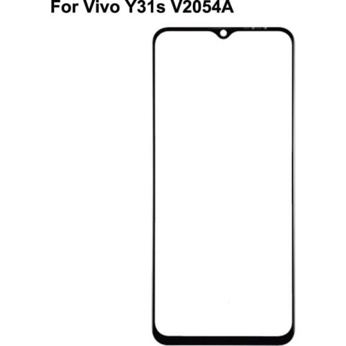 For Vivo Y31s V2054A Front Outer Glass Lens Repair Touch Screen Outer Glass without Flex cable For Vivo Y 31s V2054A