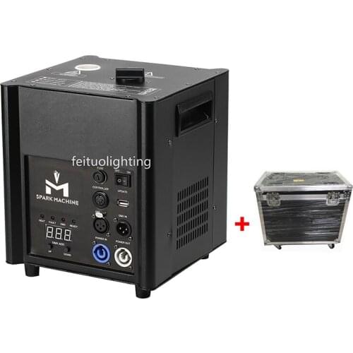 2pcs/lot+flycase sparkler fireworks machine dmx512 wireless remote cold flame fountain 5 meters high stage wedding Fireworks