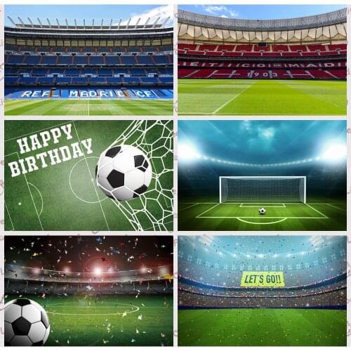 Yeele Football Field Soccer Match Real Madrid CF Party Backgrounds Customized Scence Photography Backdrops For Photo Studio
