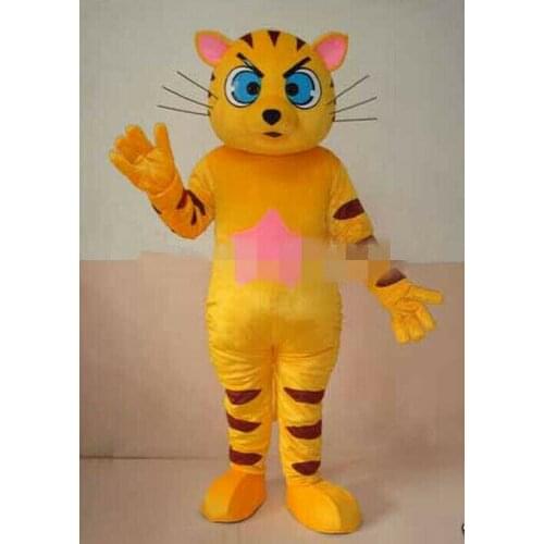 Cat Mascot Costume Cosplay Party Fancy Dress Up Suit Tiger Cartoon Doll Carnival Christmas Halloween Stage Performance Costume