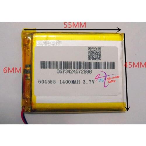Best battery brand 3.7V,1400mAH,[604555] PLIB; polymer lithium ion / Li-ion battery for dvr,GPS,mp3,mp4,cell phone