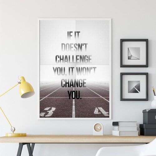 Motivational Poster Inspirational Life Quote Prints Modern Black White Wall Art Picture Canvas Painting Positive Gift Home Decor