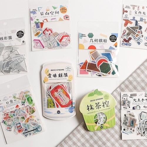 40 Pcs/pack Matcha Theme Diary Stickers For Stationery Scrapbooking Diy Diary Album Bullet Journal Stick Label