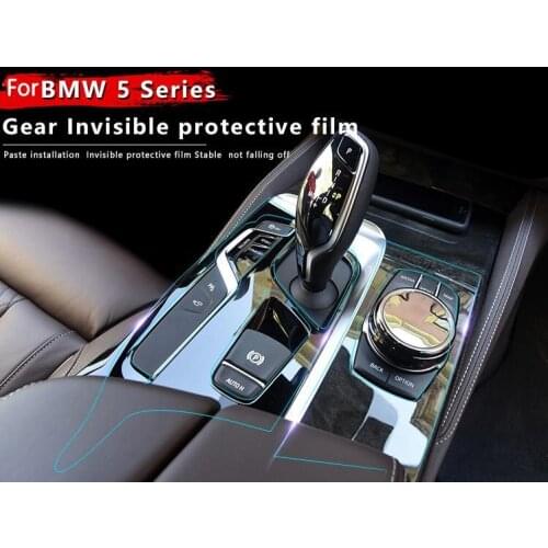 Car Interior Trim Dashboard CD Panel Clear Paint Protective Bra Film Stickers for BMW 5 Series G31 525i 530i 540i G30 2018