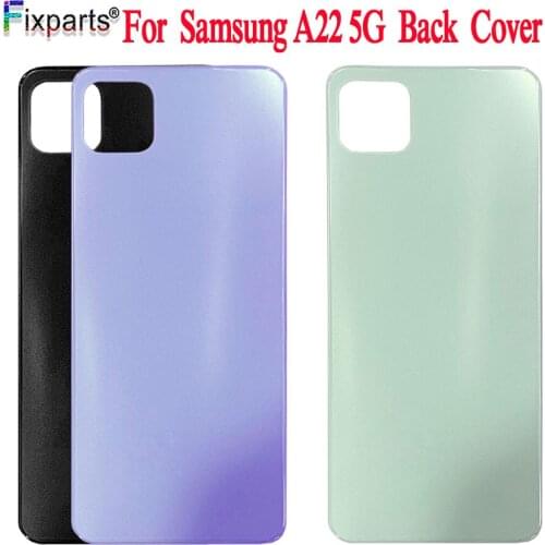 For Samsung Galaxy A22 5G Back Battery Cover Door Rear Glass Housing 6.6"For Samsung A22 5G Battery Cover