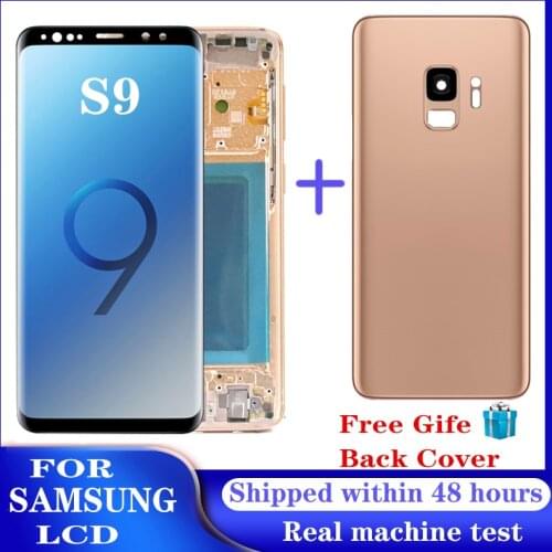 5.8“ Super Amoled Display LCD For SAMSUNG Galaxy S9 G960 G960F LCD Touch Screen Digitizer Assembly Repair Parts with back cover
