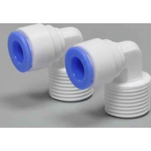 10 Pcs Water Purifier Connector 1/2 External Thread 3/8 straight Elbow fittings for Filter Bottle water purifier