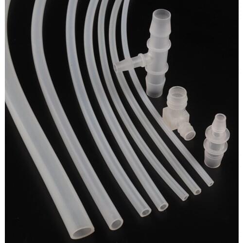 100cm I.D 8~20mm Food Grade Transparent Silica Gel Hose Heat Resistant Aquarium Flexible Silicone Hose Tube Soft Pipe