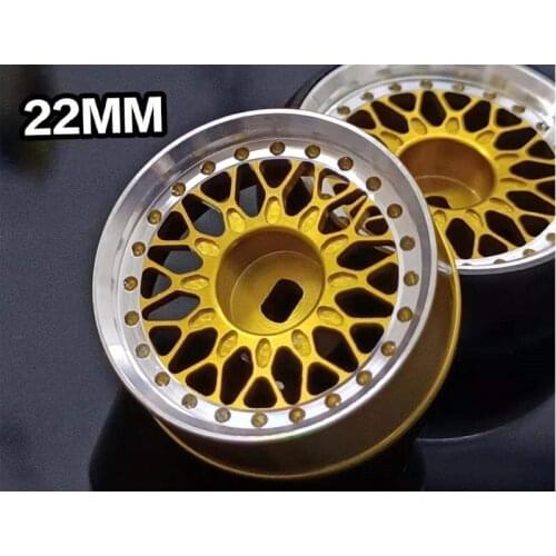 4pcs/lot upgrade accessories 1:28 MINI-Z MINI-Q K989 K969 High-precision drift metal wheel hub OD 22mm