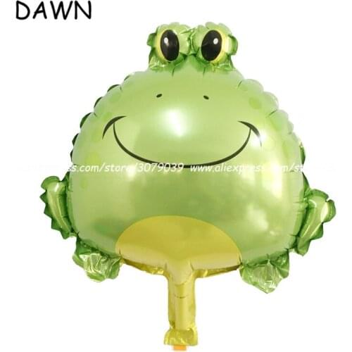 50pcs/lot mini new Inflatable animal Frog balloons foil balloon birthday party supplies childrens baby shower toy