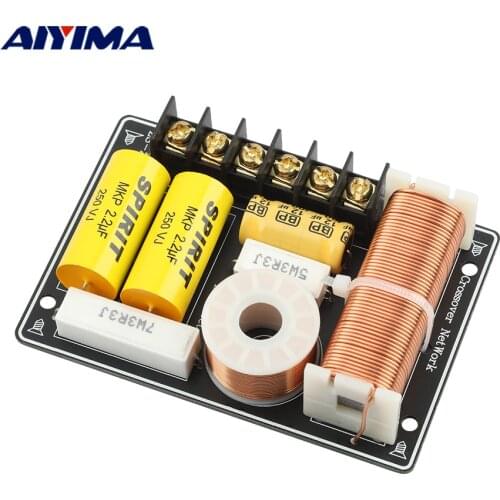 AIYIMA 150W Crossover 2 Way Tweeter Bass Audio Speaker Frequency Divider Filter Home Theater Sound System 2 Way Crossover