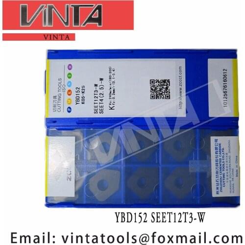 Free shipping high quality Sanyinghe 10pcs/lots SEET12T3-W YBD152 YNG151 YBD152 YBG202 cnc carbide milling inserts