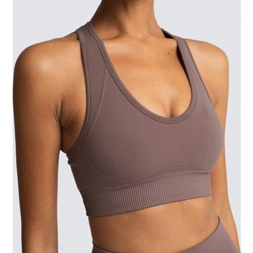 13 Colors Seamless Padded Yoga Bra Athletic Tank Top Women Workout Gym Clothing Push Up Sports Bra Running Fitness Top Girl