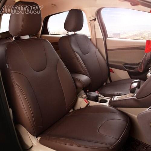 Autotory PVC Leather Exact Fit Cover Seats for Ford Focus 3 2 2012-2017 Auto Seat Covers Accessories Protectors Complete Sets