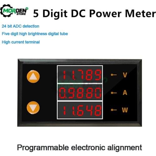 DC0-200V 10A LCD 5-Digits High-Precision Voltage Current Power Meter Digital Voltmeter Ammeter Volt Tester