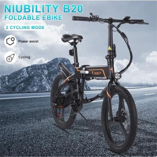 [EU STOCK] Niubility B20 Electric Bike Max 25km/h 350W Motor Electric Mountain Bike 20" Tires Folding Electric Bicycle Ebike