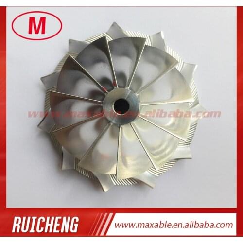 GT15-25 48.30/63.00mm 11+0 blades turbocharger billet/milling/aluminum 2618 compressor wheel for racing