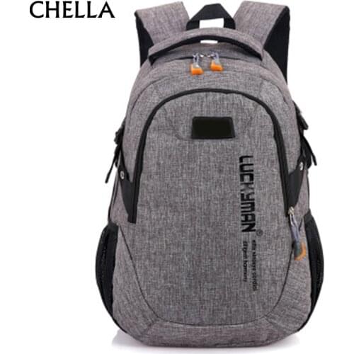Men Women Backpack Canvas Anti-theft Backpacks New Fashion Large Capacity Travel Bag Grey Boy Girl School Bags Mochila BP0227