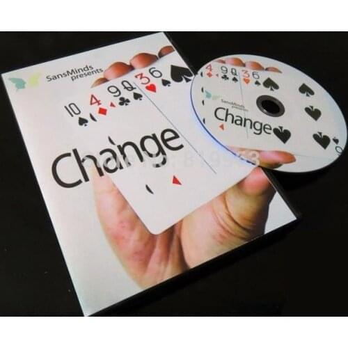 Change (DVD And Gimmick) By SansMinds - Card Magic Tricks,Close Up,Illusions,Street Magic,Magica Toys,Gadget,Joke,Fun
