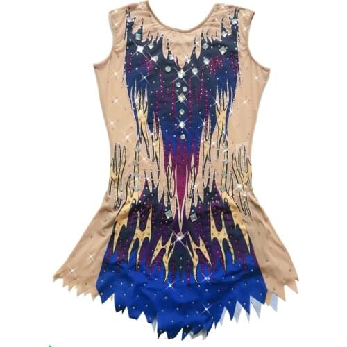 LIUHUO Rhythmic Gymnastics leotards Girls Teens Quality Crystals Ballroom Tank leotards Dance Costumes for Sale