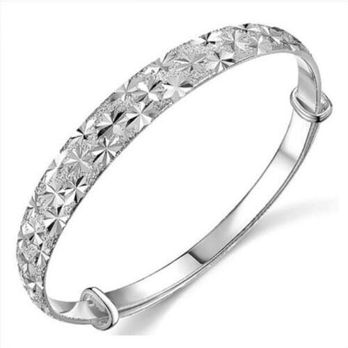 Fashion High-Quality Silver Colour Jewelry Bracelet Starry Bracelet Color Long Color Retention Money