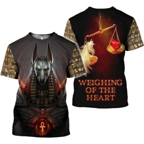CLOOCL Men T-shirt Ancient Egypt Gods Goddesses Pharaoh 3D Print Short Sleeve Tee Shirts Women Fashion Unisex Streetwear Tops