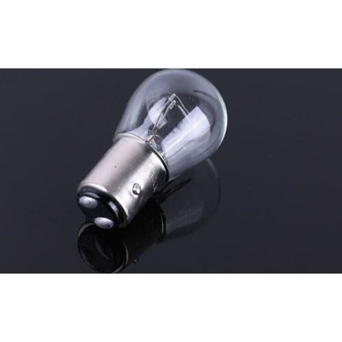 N84F 2pcs P21/5W S25 12V21/5 BAY15D Car Clear Glass Lamp Brake Tail Bulb Car Indicator Halogen stop Lamp brake bulbs