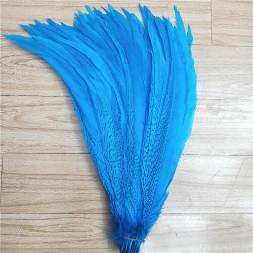 New Natural Lake Blue Silver Pheasant Feathers 16-24 Inch/40-60cm for Accessories Wedding DIY Decoration Plumas De Faisan