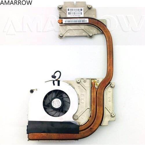 Original free shipping for HP 8540W 8540P 8560P cooling heatsink with fan 595766-001