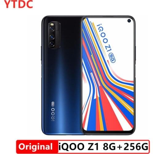 Original Vivo iQOO Z1 5G 8GB 256GB MediaTek 1000 Plus Mobile Phone Celular 4500mAh 44W Charging 144Hz Refresh Rate Cell phone