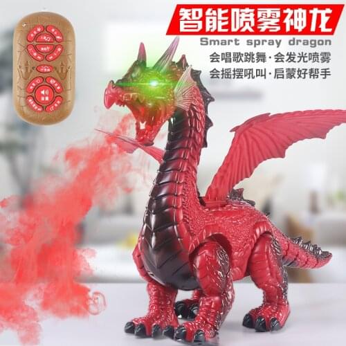 Remote Control Animal Toy Spray Dinosaur With music light RC Robot Dinosaur Simulation Animal Dinosaur Model Toys For Children