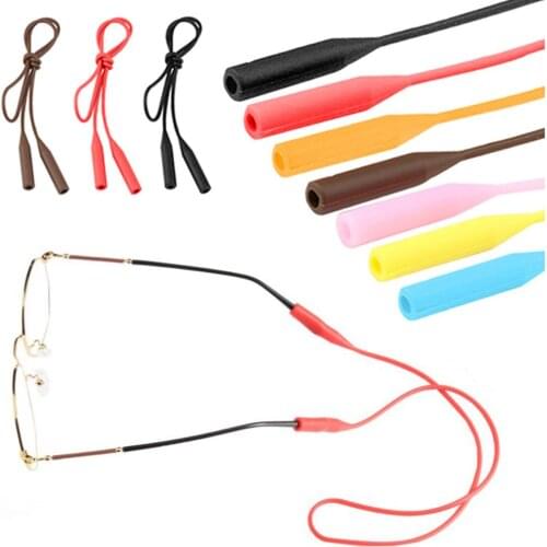 Adjustable Elastic Silicone Glasses Chains Anti-Slip Eyeglasses Lanyard Straps Sunglasses Sports String Glasses Cord Band Cord H