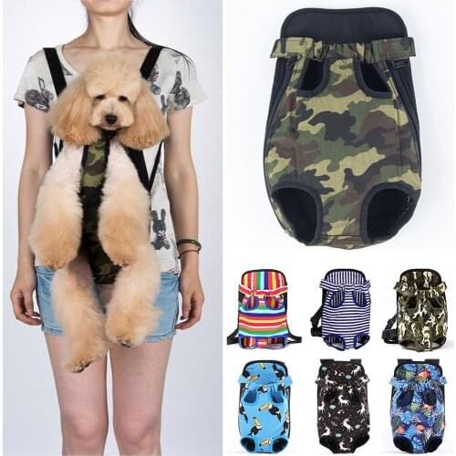Pet Carrier Bag Camouflage Outdoor Travel Dog Products Backpack Mesh Breathable Double Shoulder Bag for Dogs for Pet Dog Cats