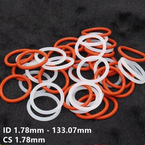 10x VMQ O Ring Seals Silicon Rubber Gasket M65 - M180 OD68mm CS 2.4mm * 70/72/75/76/77/78/79/80/82/85/88/90/95/100/105/110mm Red