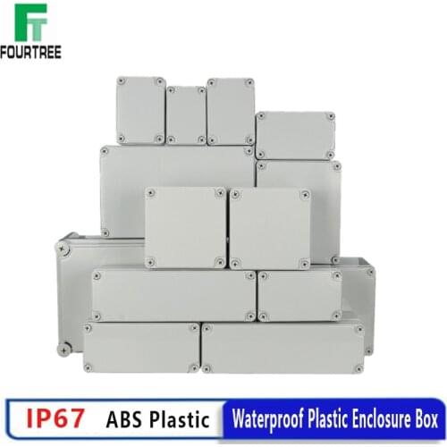 IP67 Waterproof Plastic Enclosure Box Electronic ABS Material Outdoor Junction Box Electrical Project Instrument Case DIY