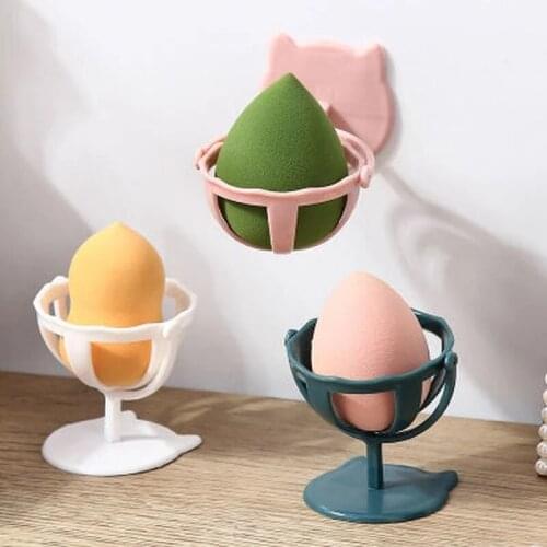 Makeup Beauty Egg Rotating Powder Puff Holder Makeup Sponge Stand Drying Rack Cosmetic Shelf Sponge Holder Dropshipping