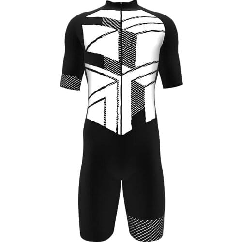 2019 High Quality Professional Team Mens Cycling Triathlon Suit Short Sleeve bike weat running skin speedsuit jumpsuit