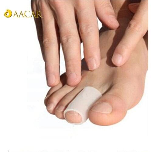 1Pair Valgus Pain Foot Care Portable Hallux Relief Stretchers Tube Shaped Bunion Protector Blister Silicone Gel Toe Separators