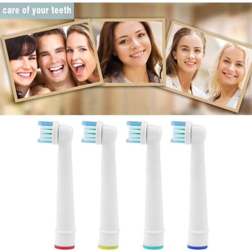 4 Pcs/Set Precision Replacement Electric Toothbrush Heads Adult SB-17A For Oral B Braun Toothbrush Oral Hygiene Home Use HOT
