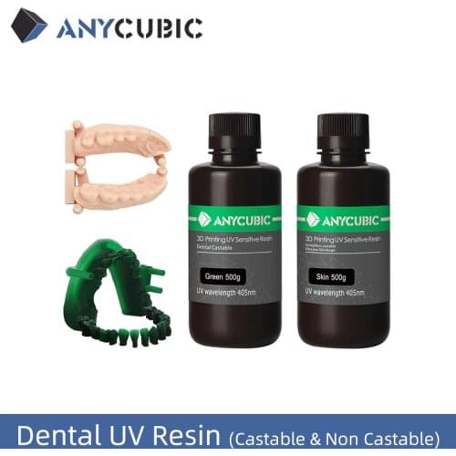 ANYCUBIC Dental UV 405nm Resin For DLP LCD SLA 3D Printer Castable And Non Castable Non Toxic Light Odor Resin
