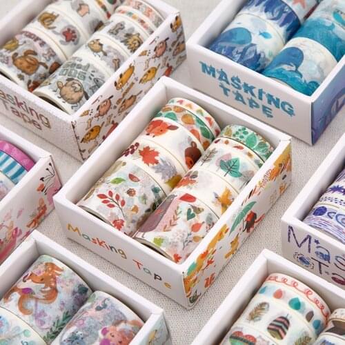10 pcs/lot Romantic Love Song Washi Tape Scrapbooking Decorative Adhesive Tapes Paper Japanese Stationery Sticker Adhesive Tape