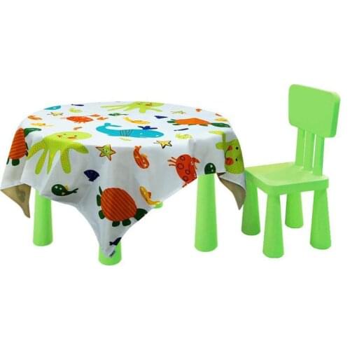 Baby Printed Washable Foldable Waterproof Splash Mat Anti Slip Floor Protector for Kids Toddler for Feeding Highchair Indoor Out